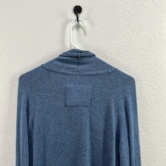 Cupio Large Blue Women's Open Front Cardigan Long Sleeves Flowy Cozy Career Wear - Picture 8 of 8